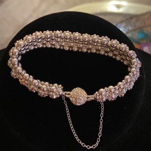 RHINESTONE SILVER BRACELET